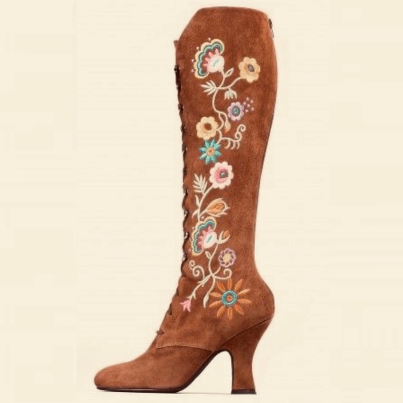 PENNY LANE BOOTS ✨ JEFFERY CAMPBELL X FREE PEOPLE ✨ WISTERIA RARE GEM💎 - Picture 6 of 17